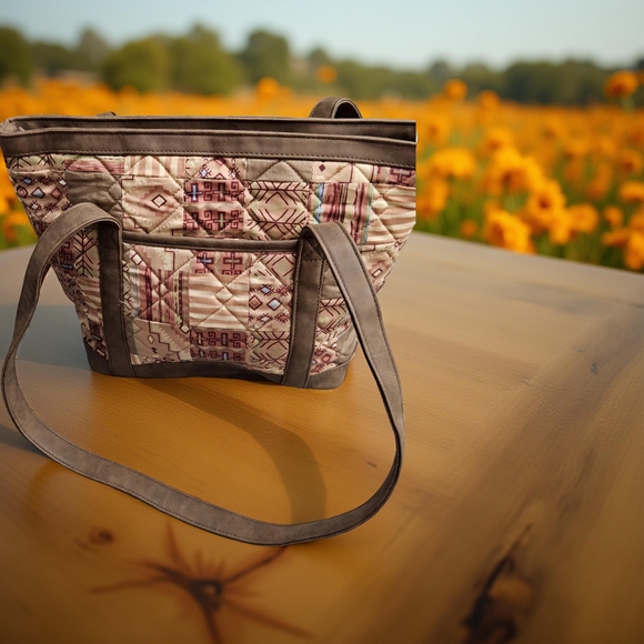 Donna Sharp Handbags - Preloved Donna Sharp Patterened Shoulder Bag